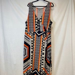 Sleeveless V-Neck Maxi Dress